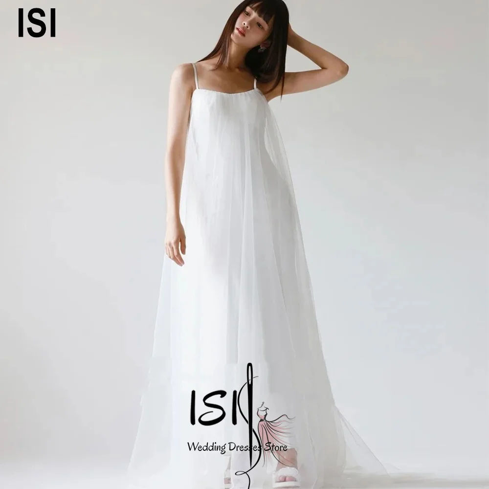 ISI Unique Spaghetti Strap A Line Women Wedding Dress Square Collar Korea Wedding Dress Photo Shoot Customized Vestidos De Novia
ISI Unique Spaghetti Strap A Line Women Wedding Dress Square Collar Korea Wedding Dress Photo Shoot Customized Vestidos De Novia