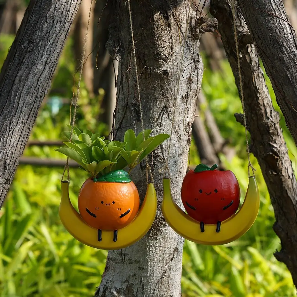 Funny Cute Hanging Planter Swing Handmade Fruit Shape Flower Pot Decorative Orange Shape Resin Sculpture Planter Garden
Funny Cute Hanging Planter Swing Handmade Fruit Shape Flower Pot Decorative Orange Shape Resin Sculpture Planter Garden