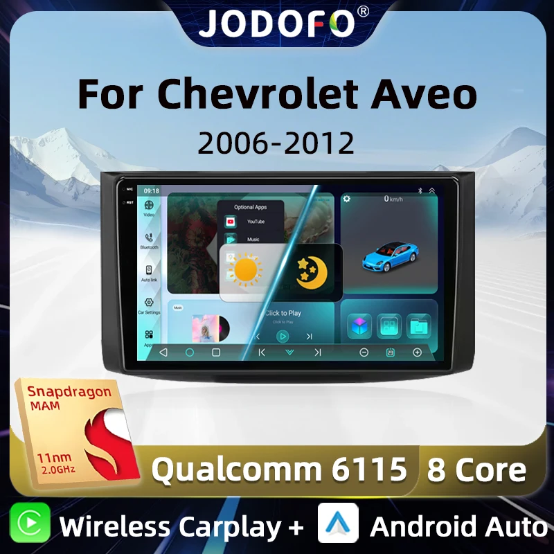 JODOFO Android 13 Qualcomm автомобильная стереосистема для Chevrolet Aveo 2006-2012 беспроводной CarPlay Auto 4G GPS DSP радио автомобильный мультимедийный плеер
JODOFO Android 13 Qualcomm автомобильная стереосистема для Chevrolet Aveo 2006-2012 беспроводной CarPlay Auto 4G GPS DSP радио автомобильный мультимедийный плеер