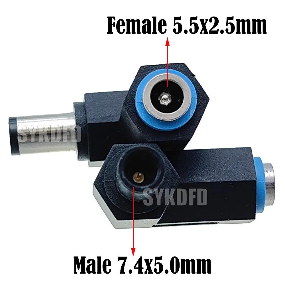 10Pcs 5.5*2.5 mm female jack to 7.4*5.0mm male Plug DC Power Connector Right Angle Adapter for Laptop
10Pcs 5.5*2.5 mm female jack to 7.4*5.0mm male Plug DC Power Connector Right Angle Adapter for Laptop