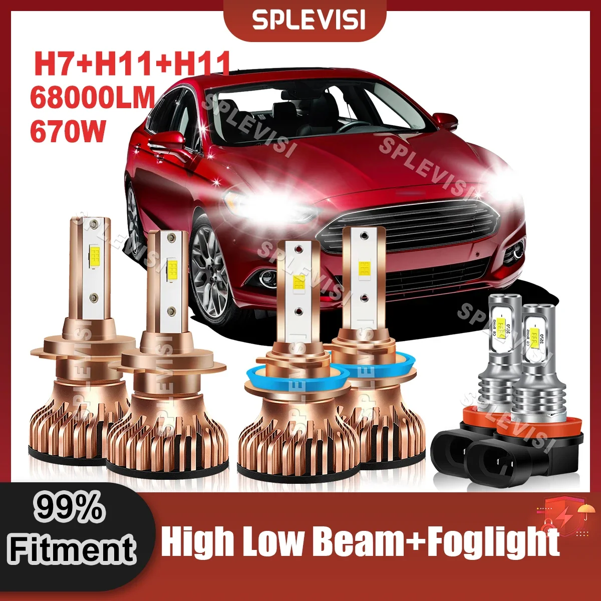 LED Headlight H7 High Beam+H11 Low Beam+H11 Foglamp Bulbs For Ford Fusion 2006 2007 2008 2009 2010 2011 2012 2013 2014 2015 2016
LED Headlight H7 High Beam+H11 Low Beam+H11 Foglamp Bulbs For Ford Fusion 2006 2007 2008 2009 2010 2011 2012 2013 2014 2015 2016