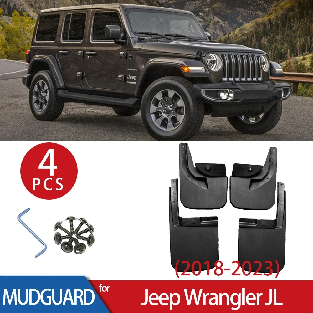 Car Mudguard for Jeep Wrangler JL 2018-2023 Fender Mud Guard Flap Splash Plastic Auto Part Protection Accessories
Car Mudguard for Jeep Wrangler JL 2018-2023 Fender Mud Guard Flap Splash Plastic Auto Part Protection Accessories