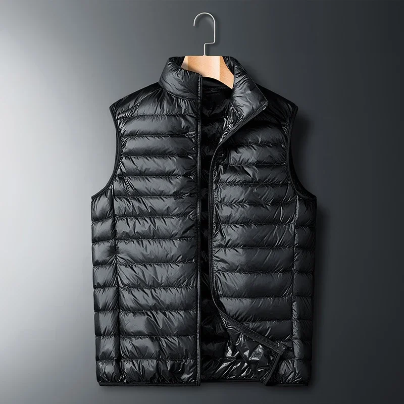 Lightweight Padded Down Waistcoats Winter New Men Down Vests Male Zipper Pockets Solid Color Windproof Warm Sleeveless Jacket
Lightweight Padded Down Waistcoats Winter New Men Down Vests Male Zipper Pockets Solid Color Windproof Warm Sleeveless Jacket