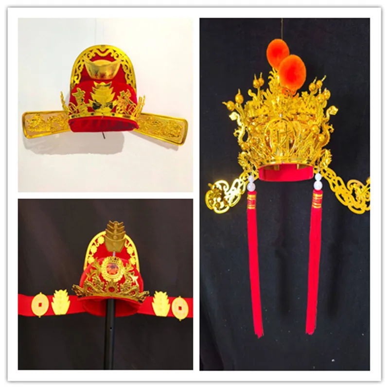 New Year Cai Shen God Wealth Cosplay Hat For Adults Wedding Bridegroom Cap Funny Company Festival Celebration Headgear
New Year Cai Shen God Wealth Cosplay Hat For Adults Wedding Bridegroom Cap Funny Company Festival Celebration Headgear