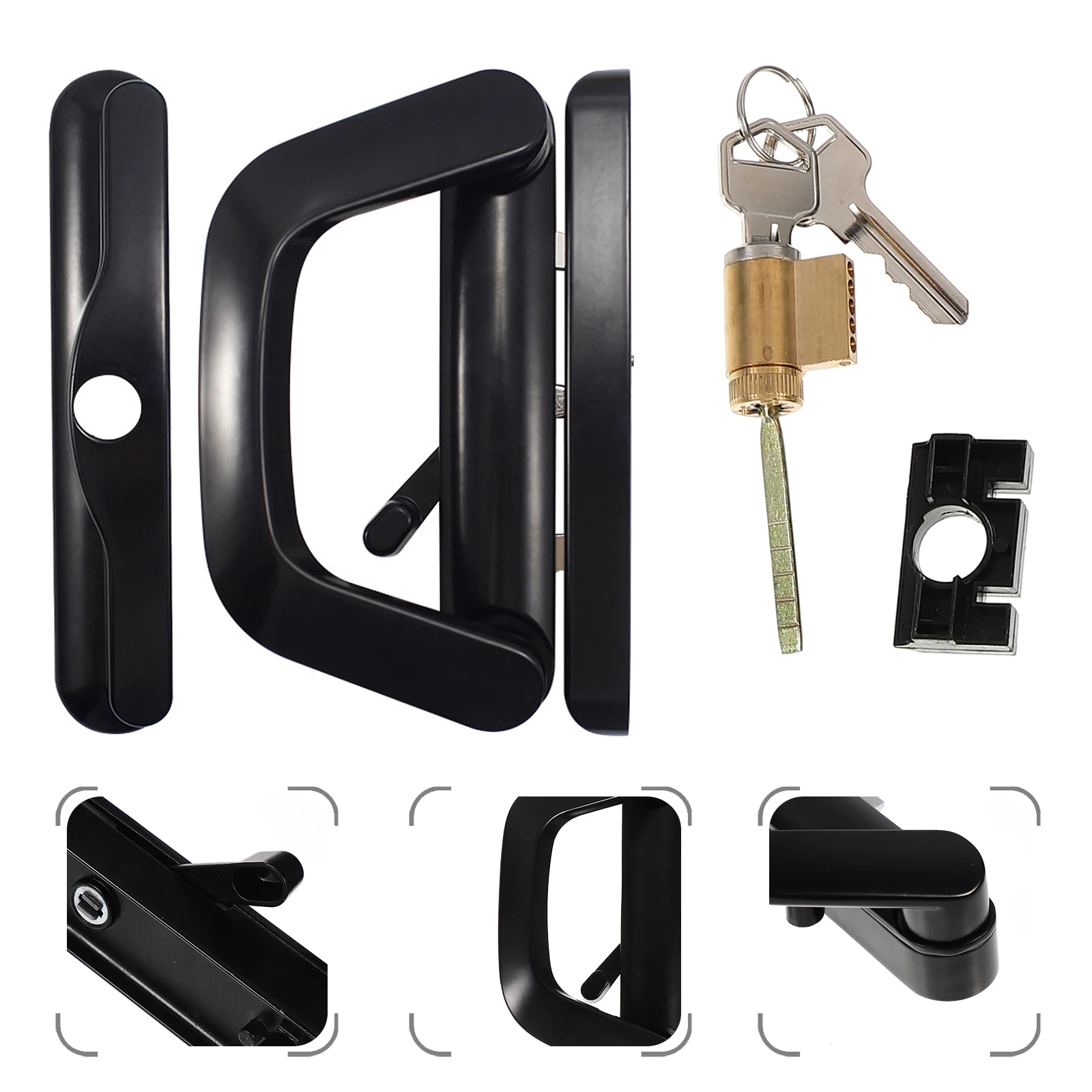 1Set Simple Design Zinc Alloy Door Latch Versatile Use As Handle and Lock for Bedrooms Kitchens Balconies Single Side Door Lock 
1Set Simple Design Zinc Alloy Door Latch Versatile Use As Handle and Lock for Bedrooms Kitchens Balconies Single Side Door Lock