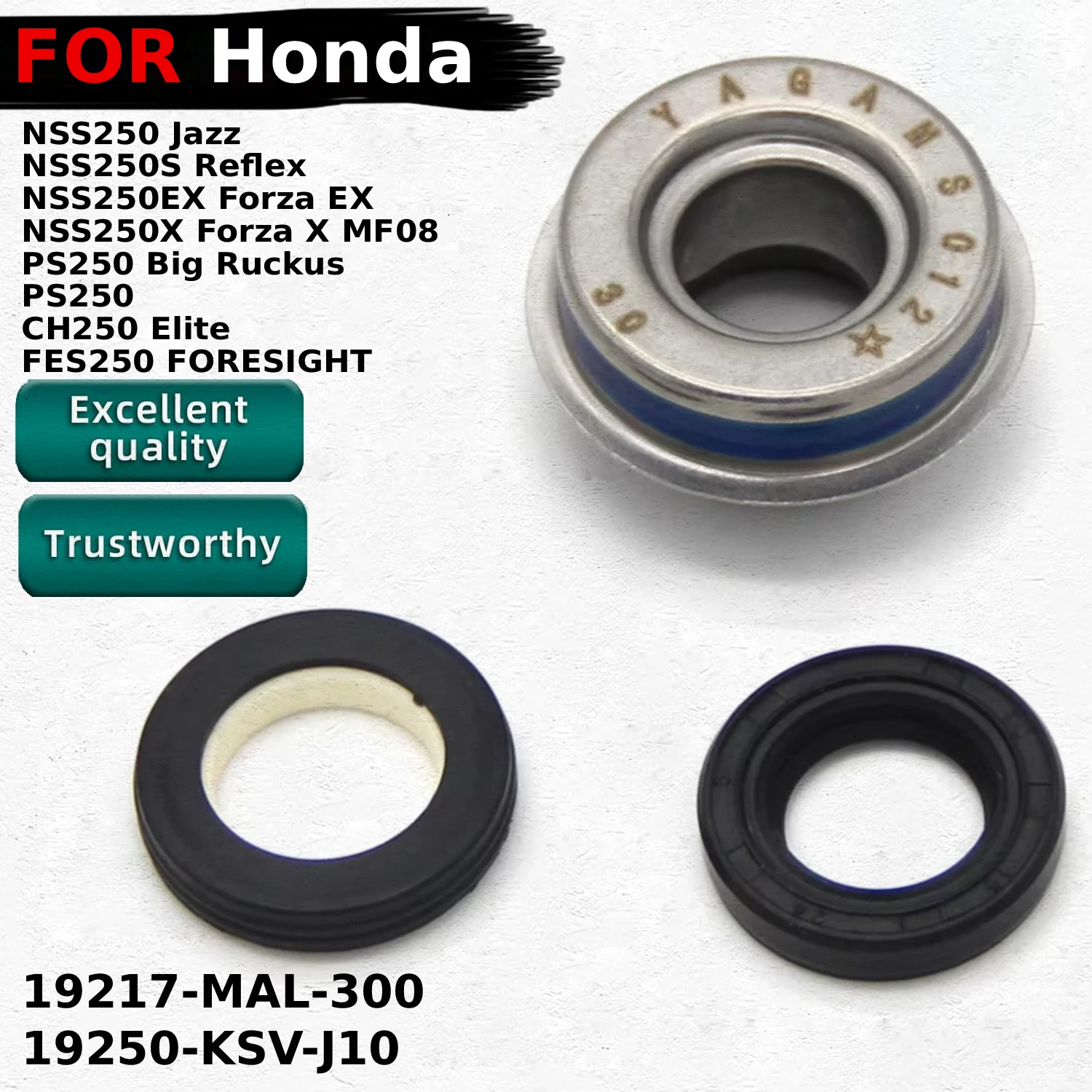 Water Pump Seals For Honda NSS250 Jazz 2001-2004 NSS250S Reflex NSS250EX Forza EX FES250 FORESIGHT 19217-MAL-300 19250-KSV-J10
Water Pump Seals For Honda NSS250 Jazz 2001-2004 NSS250S Reflex NSS250EX Forza EX FES250 FORESIGHT 19217-MAL-300 19250-KSV-J10