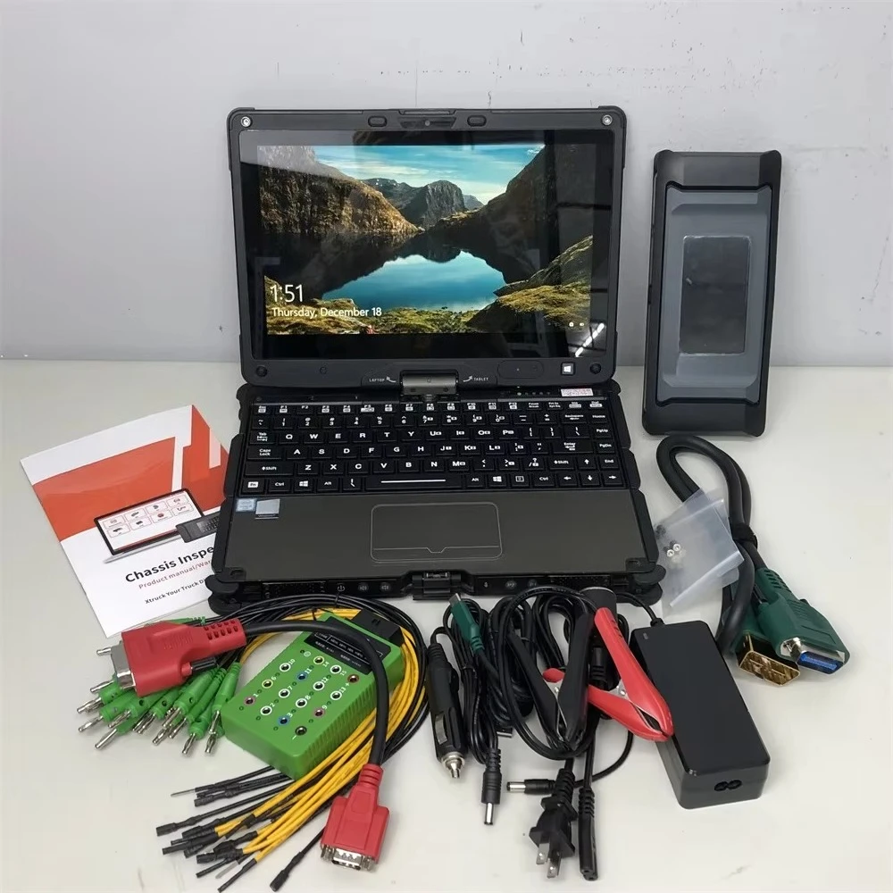 X-truck Chassis Inspection Diagnostic Tool Automatic Transmission Retarder Diagnosis Clutch Services Self-learning Getac Laptop
X-truck Chassis Inspection Diagnostic Tool Automatic Transmission Retarder Diagnosis Clutch Services Self-learning Getac Laptop