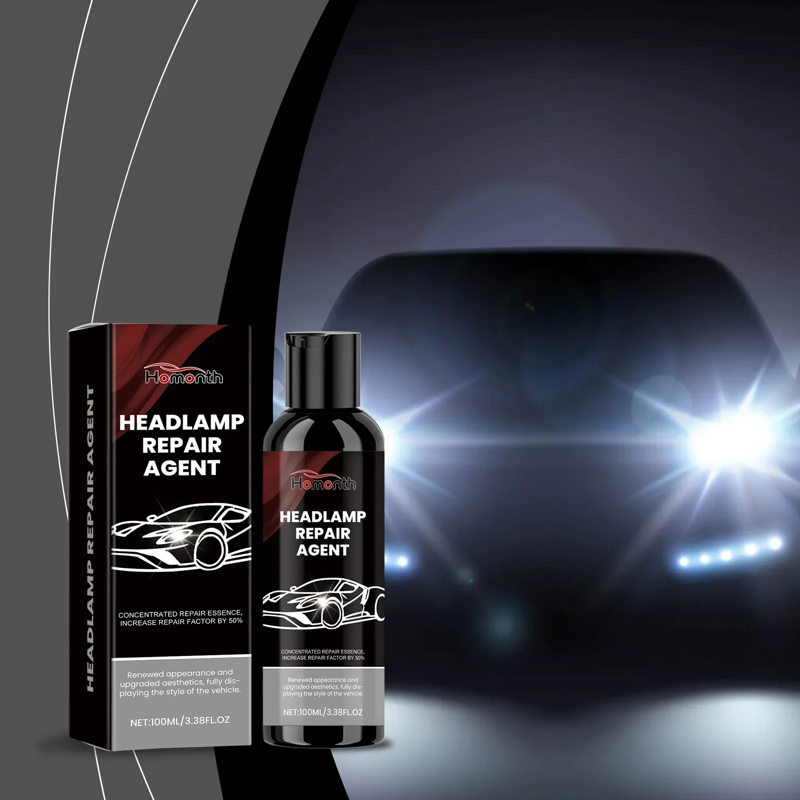Vehicle Headlight Brightening & Cleaner - Polishes Surfaces, Removes Dirt & Stains, Safe for Paint Without Harmful Ingredients
Vehicle Headlight Brightening & Cleaner - Polishes Surfaces, Removes Dirt & Stains, Safe for Paint Without Harmful Ingredients