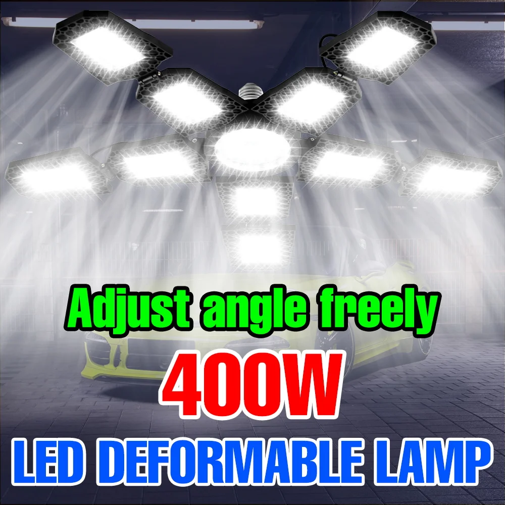 Светодиодный светильник для гаража 400 Вт, внутренний, AC100-277В, складной, деформируемый, потолочный светильник E27, для мастерской, склада, больших помещений, коммерческого освещения
Светодиодный светильник для гаража 400 Вт, внутренний, AC100-277В, складной, деформируемый, потолочный светильник E27, для мастерской, склада, больших помещений, коммерческого освещения