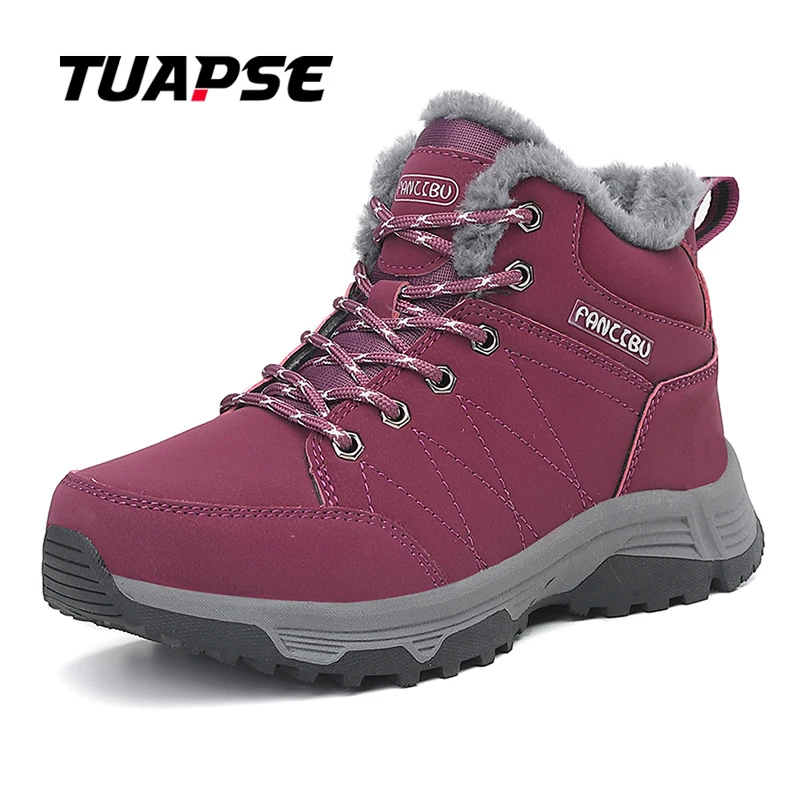 TUAPSE Woman's Thermal Winter Boots Waterproof Leather Hiking Slip Resistant Sole Extreme Cold Fashion Couple Shoes For Snow
TUAPSE Woman's Thermal Winter Boots Waterproof Leather Hiking Slip Resistant Sole Extreme Cold Fashion Couple Shoes For Snow