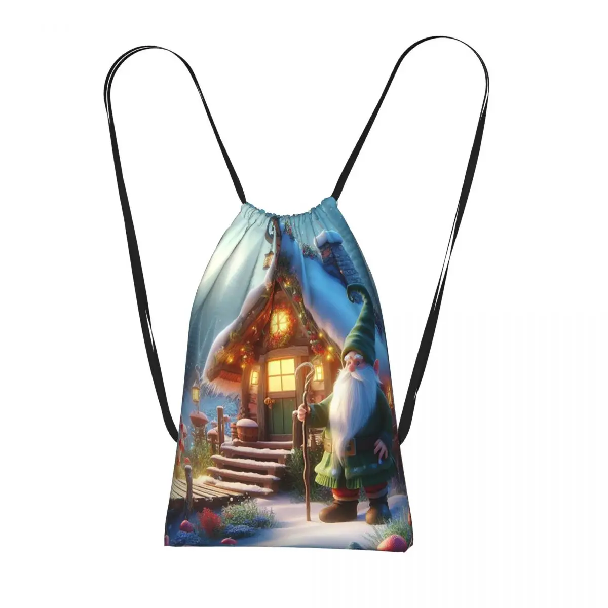Cartoon Christmas House And Gnome Backpacks Fashion Drawstring Bags Storage Bag Book Bags for Man Woman Students
Cartoon Christmas House And Gnome Backpacks Fashion Drawstring Bags Storage Bag Book Bags for Man Woman Students
