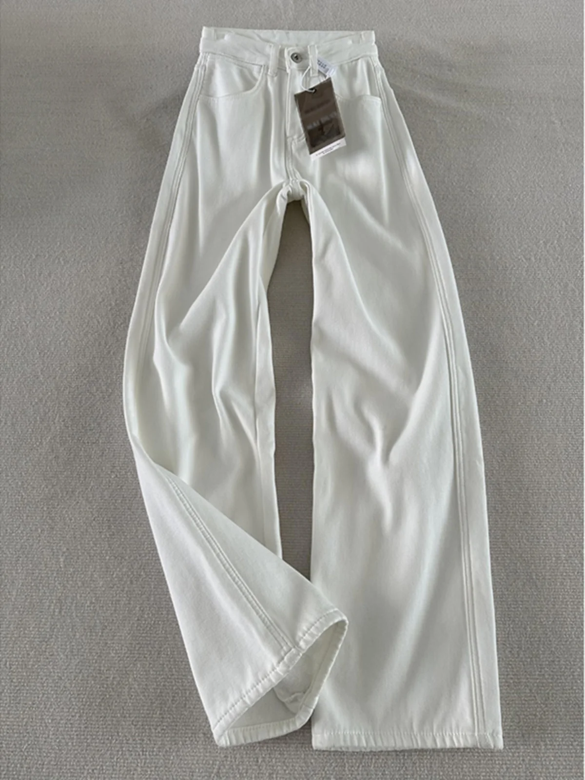 White Extended Length Slim Fit Straight Leg Jeans Men's High Rise Straight Cut Pants American High Street Bell Bot
White Extended Length Slim Fit Straight Leg Jeans Men's High Rise Straight Cut Pants American High Street Bell Bot