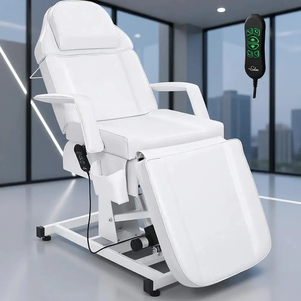 Adjustable Electric Massage Chair for Tattoo, Lash, Waxing Salons - White
Adjustable Electric Massage Chair for Tattoo, Lash, Waxing Salons - White