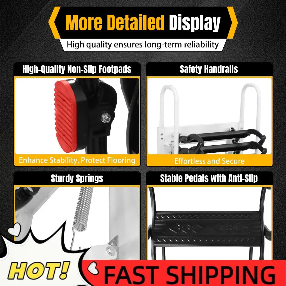 Hidden Mount Attic Extension Stairs Pull Down System Space-Saving Collapsible Stair 440LBS Capacity for Garages/Roofs/Basements
Hidden Mount Attic Extension Stairs Pull Down System Space-Saving Collapsible Stair 440LBS Capacity for Garages/Roofs/Basements