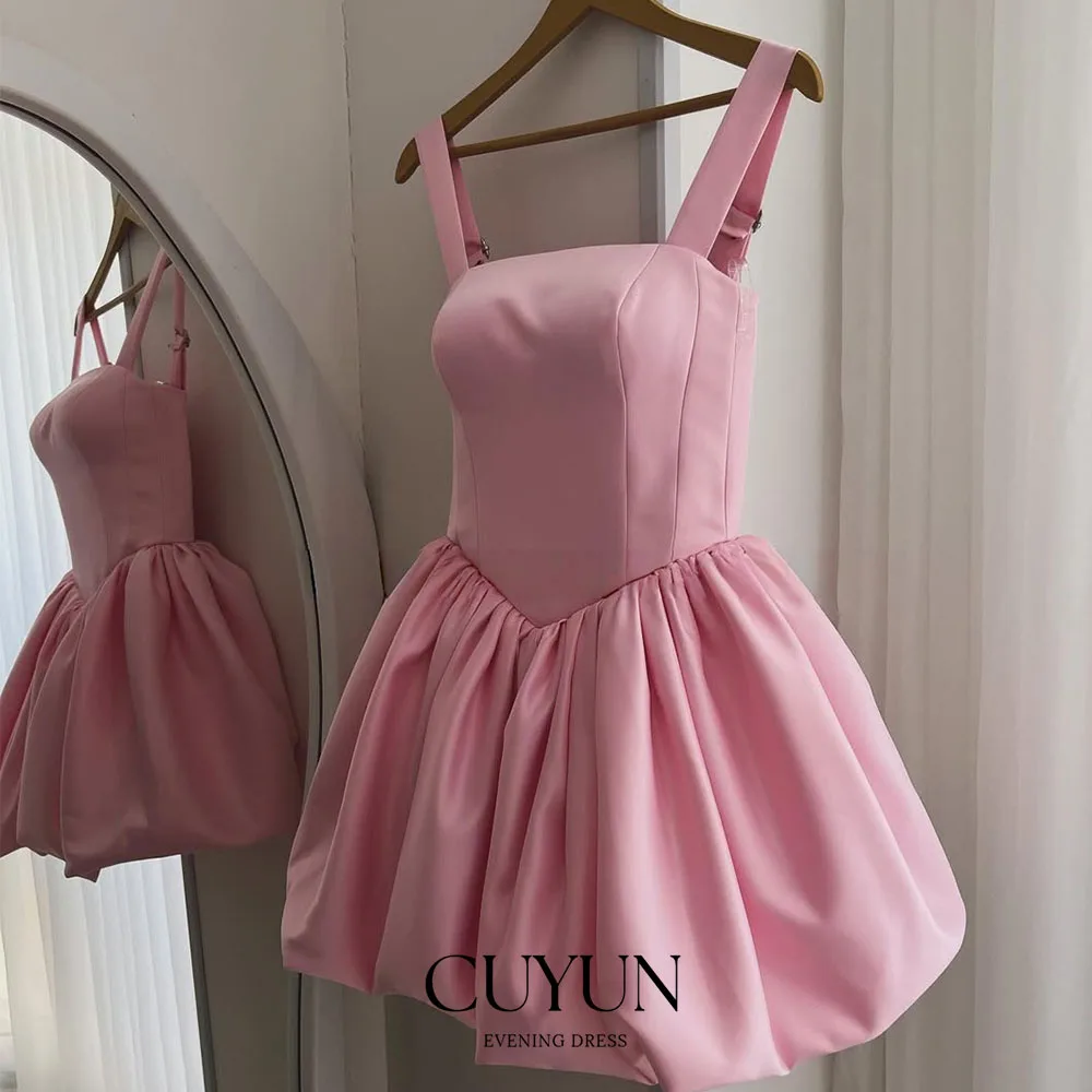 CUYUN Pink Mini Prom Dress Sexy Sleeveless Corset Back Party Gown with Bow Customized Short Girls' Homecoming Dresses
CUYUN Pink Mini Prom Dress Sexy Sleeveless Corset Back Party Gown with Bow Customized Short Girls' Homecoming Dresses