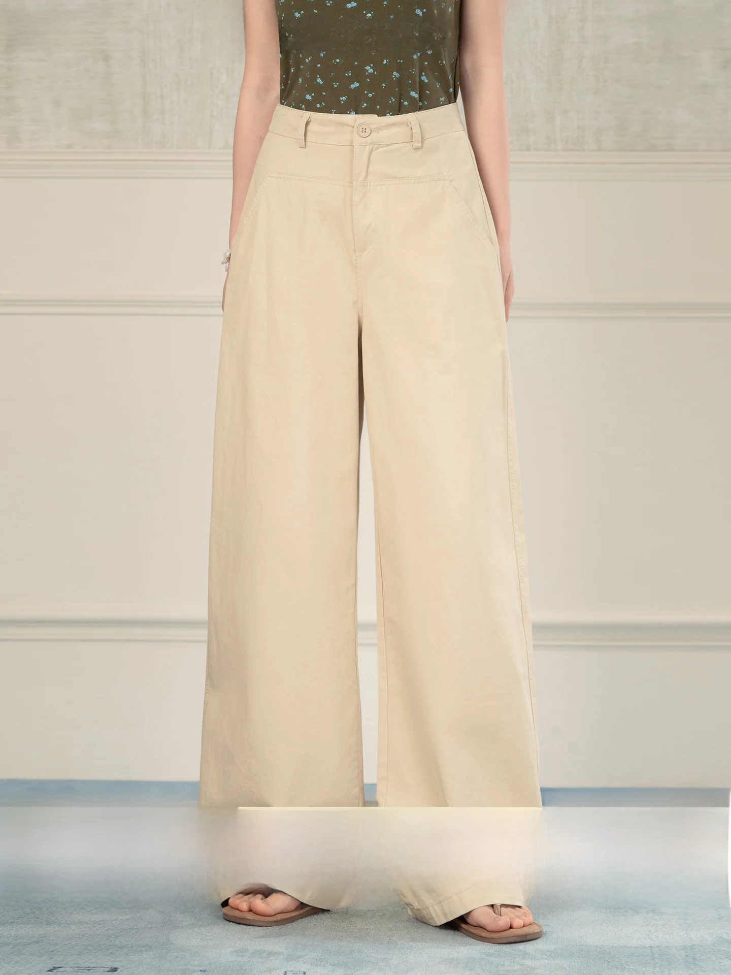 Heynew Korean Khaki Design Pocket Straight Leg Casual Pants Women Summer Loose Slimming Long Pants High Waist Button Fastening
Heynew Korean Khaki Design Pocket Straight Leg Casual Pants Women Summer Loose Slimming Long Pants High Waist Button Fastening