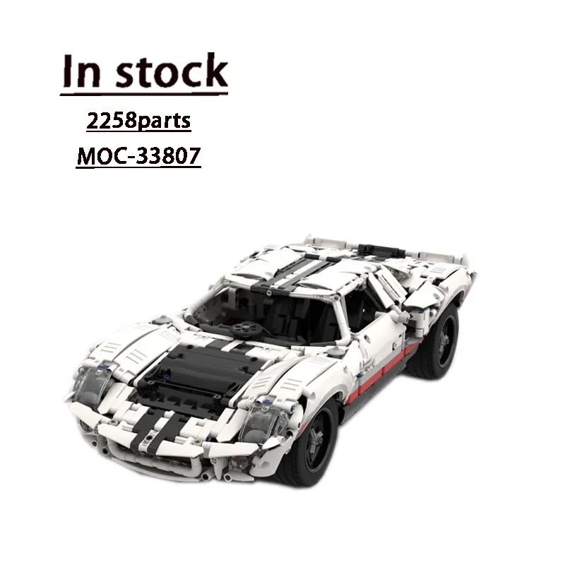 MOC-33807 GT40 MK I 1967Supercar Classic Super Racing Roadster Building Blocks 2258 Parts Kids Birthday Building Blocks Toy Gift
MOC-33807 GT40 MK I 1967Supercar Classic Super Racing Roadster Building Blocks 2258 Parts Kids Birthday Building Blocks Toy Gift