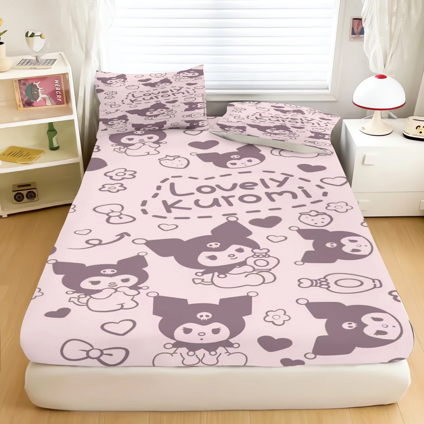 Kuromi Fitted Sheet Children Cartoon Skin-Friendly Elastic Digital Sheets Soft Breathable Cute Printing
Kuromi Fitted Sheet Children Cartoon Skin-Friendly Elastic Digital Sheets Soft Breathable Cute Printing