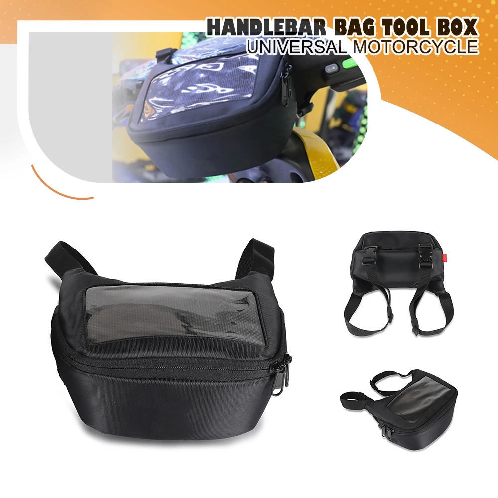 Motorcycle Handlebar Bags Waterproof Bag Touch Screen Phone Holder Motorcycle Front Basket Handlebar Storage Bag Tool Box
Motorcycle Handlebar Bags Waterproof Bag Touch Screen Phone Holder Motorcycle Front Basket Handlebar Storage Bag Tool Box
