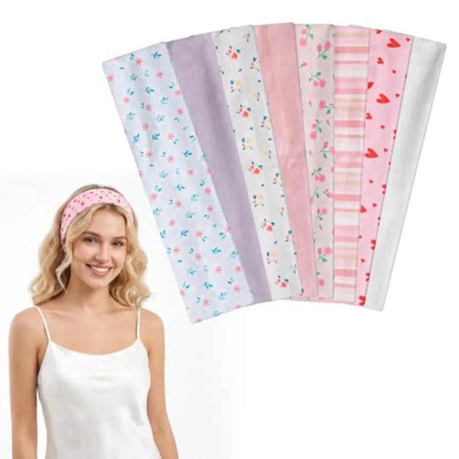 8 Pcs Pink Cute Headband Striped Cloth Headband for Women Non Slip Elastic Floral Heart Headbands Sports Soft Fabric Cute Headb
8 Pcs Pink Cute Headband Striped Cloth Headband for Women Non Slip Elastic Floral Heart Headbands Sports Soft Fabric Cute Headb