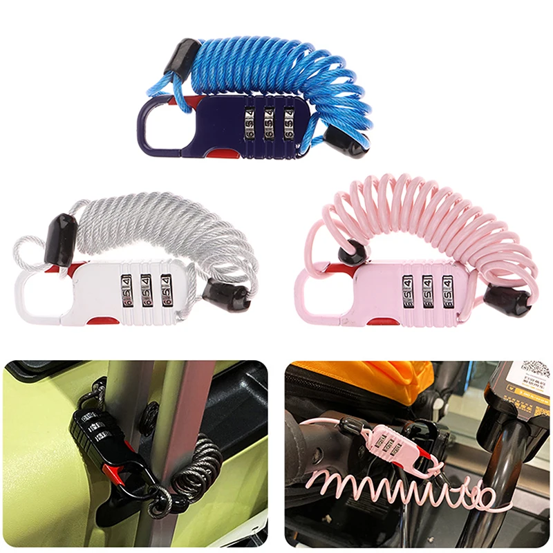 1Pc Bicycle Anti Theft Motorcycle Three Digit Password Combination Safety Cable Wire Rope Helmet Lock 60 * 22mm Safety Rope Lock
1Pc Bicycle Anti Theft Motorcycle Three Digit Password Combination Safety Cable Wire Rope Helmet Lock 60 * 22mm Safety Rope Lock