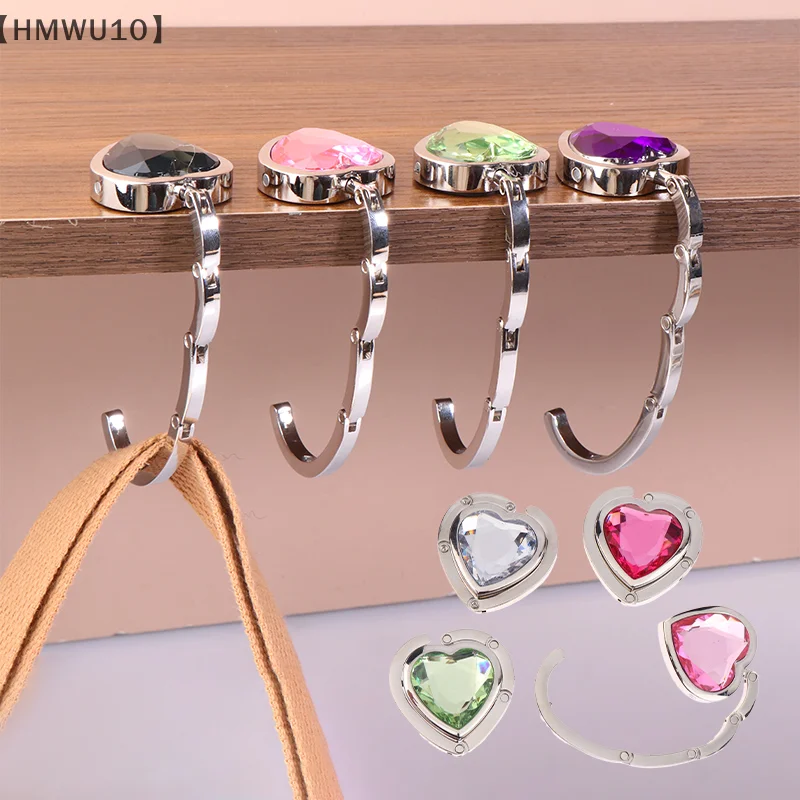〔HMWU10〕Heart Shaped Crystal Handbag Hook Bag Hanger Portable Foldable Table Hook Organizer Table Side Hooks Bag Accessories
〔HMWU10〕Heart Shaped Crystal Handbag Hook Bag Hanger Portable Foldable Table Hook Organizer Table Side Hooks Bag Accessories