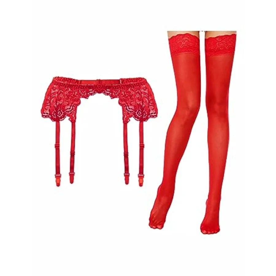 Lidogirl Women's Lace Nights Garter Belt with Stockings Sheers
Lidogirl Women's Lace Nights Garter Belt with Stockings Sheers