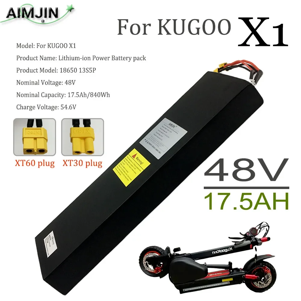 100% Original new battery For Kugoo X1 13S5P 48V 17.5AH Scooter/Electric Bicycle/Bicycle/400W New Li-ion battery pack
100% Original new battery For Kugoo X1 13S5P 48V 17.5AH Scooter/Electric Bicycle/Bicycle/400W New Li-ion battery pack