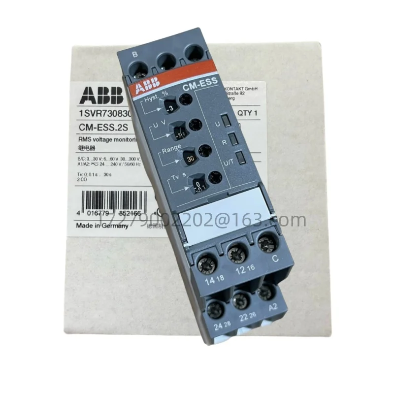 Brand new /Original CM-ESS.2S Function monitoring relay 1SVR730830R0400 Phase sequence monitor, single-phase voltage monitor
Brand new /Original CM-ESS.2S Function monitoring relay 1SVR730830R0400 Phase sequence monitor, single-phase voltage monitor