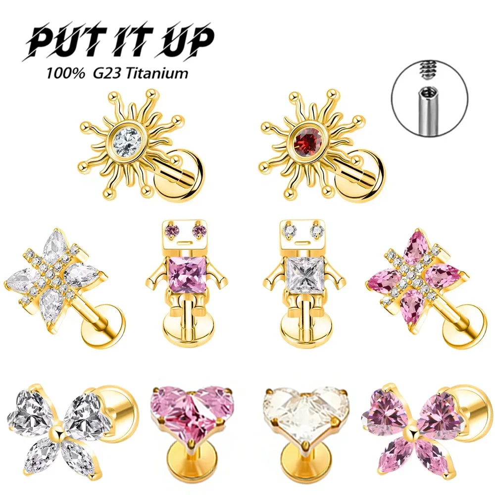 ASTM F136 Titanium Alloy 2026 Implant-Grade Zirconia Ear Cartilage Lip Stud Fashion Earring Body Piercing Jewelry for Women
ASTM F136 Titanium Alloy 2026 Implant-Grade Zirconia Ear Cartilage Lip Stud Fashion Earring Body Piercing Jewelry for Women