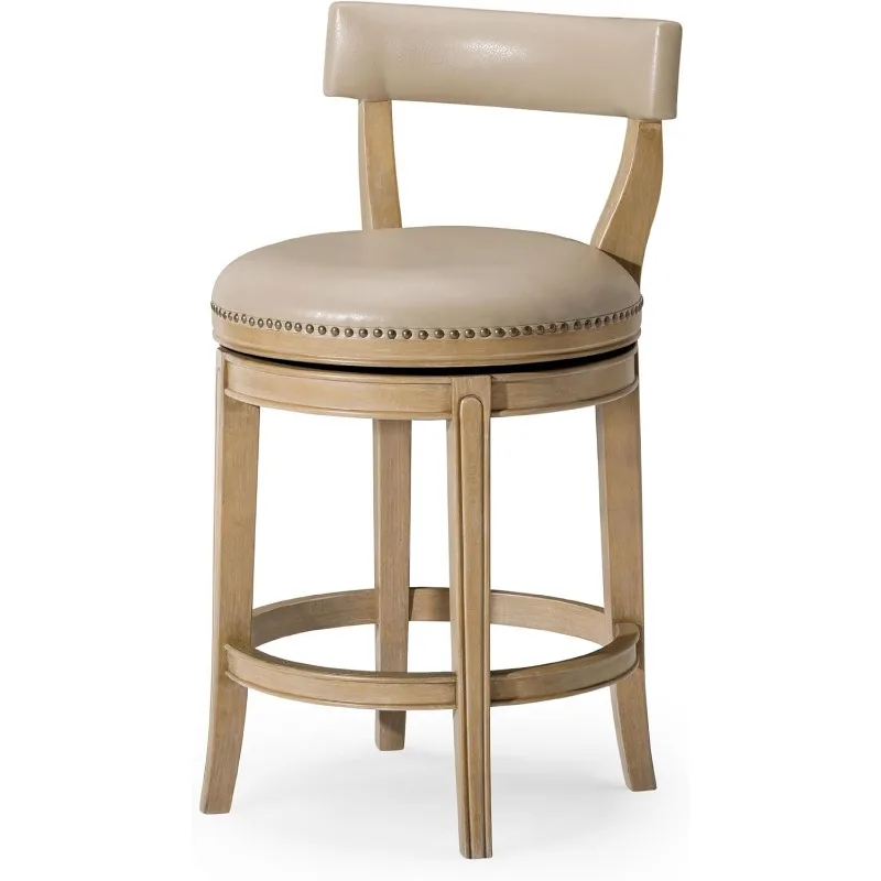 Alexander Counter Stool 26 дюймов — вращающийся табурет с подставкой для ног — обивка из массива коричневого дерева и бежевого цвета из искусственной кожи —
Alexander Counter Stool 26 дюймов — вращающийся табурет с подставкой для ног — обивка из массива коричневого дерева и бежевого цвета из искусственной кожи —