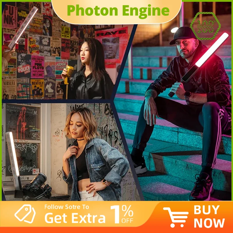 ZHIYUN CINEPEER CF100 100 Вт RGB Light Stick 2700K-6500K Ручной светодиодный светильник для видеосъемки для видеоблогов в прямом эфире
ZHIYUN CINEPEER CF100 100 Вт RGB Light Stick 2700K-6500K Ручной светодиодный светильник для видеосъемки для видеоблогов в прямом эфире