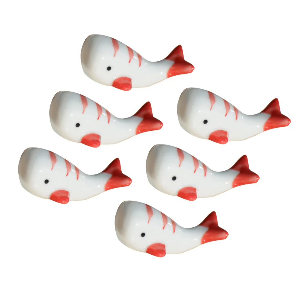6PCS Creative Ceramic Whale Shape Three Line Chopsticks Rest Lovely Chopsticks Stand Rack Spoon Fork Holder (Red) 
6PCS Creative Ceramic Whale Shape Three Line Chopsticks Rest Lovely Chopsticks Stand Rack Spoon Fork Holder (Red)