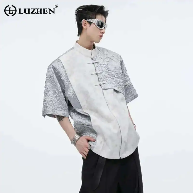 LUZHEN Trendy Zipper Sleeved Splicing Short Design T Personalized Shirts 2025 Stylish Street Wear High Quality Men's Tops LZ9666
LUZHEN Trendy Zipper Sleeved Splicing Short Design T Personalized Shirts 2025 Stylish Street Wear High Quality Men's Tops LZ9666