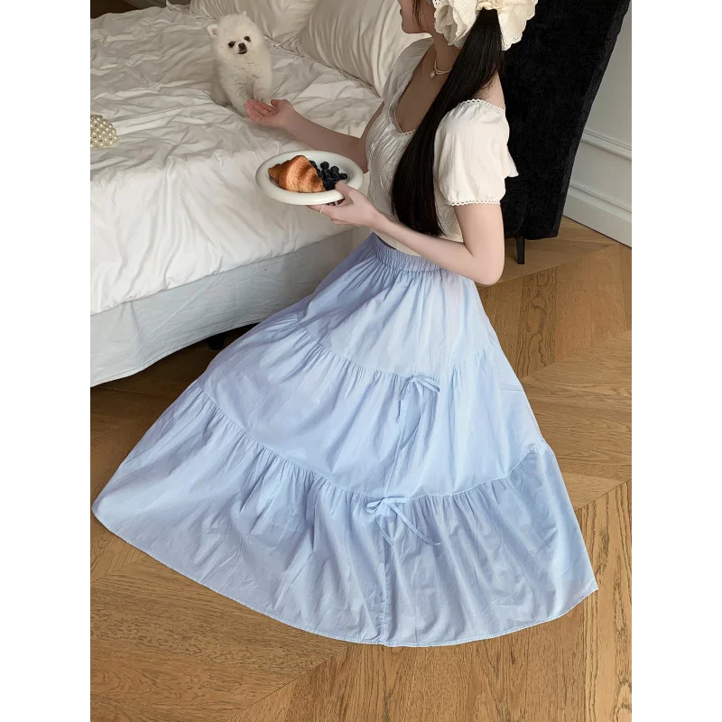 New Spring/Summer Bowknot Fairy A-line Cake High Waist Large Hem Patchwork Puffy Mid-length Umbrella Skirt
New Spring/Summer Bowknot Fairy A-line Cake High Waist Large Hem Patchwork Puffy Mid-length Umbrella Skirt
