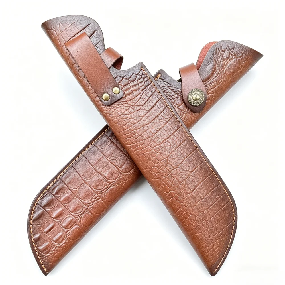 35cm Fixed Blade Knife Scabbard Embossed Cowhide Second Layer Leather Camping Knife Case Hunting Holsters with Belt Buckle
35cm Fixed Blade Knife Scabbard Embossed Cowhide Second Layer Leather Camping Knife Case Hunting Holsters with Belt Buckle