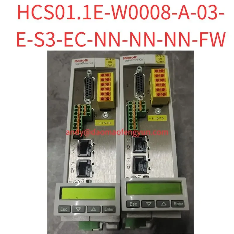 Second-hand HCS01.1E-W0008-A-03-E-S3-EC-NN-NN-NN-FW driver HCS01.1E-W0008-A-03Test delivery
Second-hand HCS01.1E-W0008-A-03-E-S3-EC-NN-NN-NN-FW driver HCS01.1E-W0008-A-03Test delivery