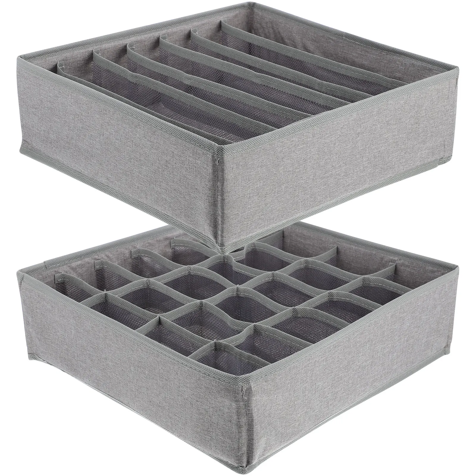 2Pcs Underwear Storage Box Bra Organizer Socks Container Multi Compartments Keep Neat Dust Use
2Pcs Underwear Storage Box Bra Organizer Socks Container Multi Compartments Keep Neat Dust Use