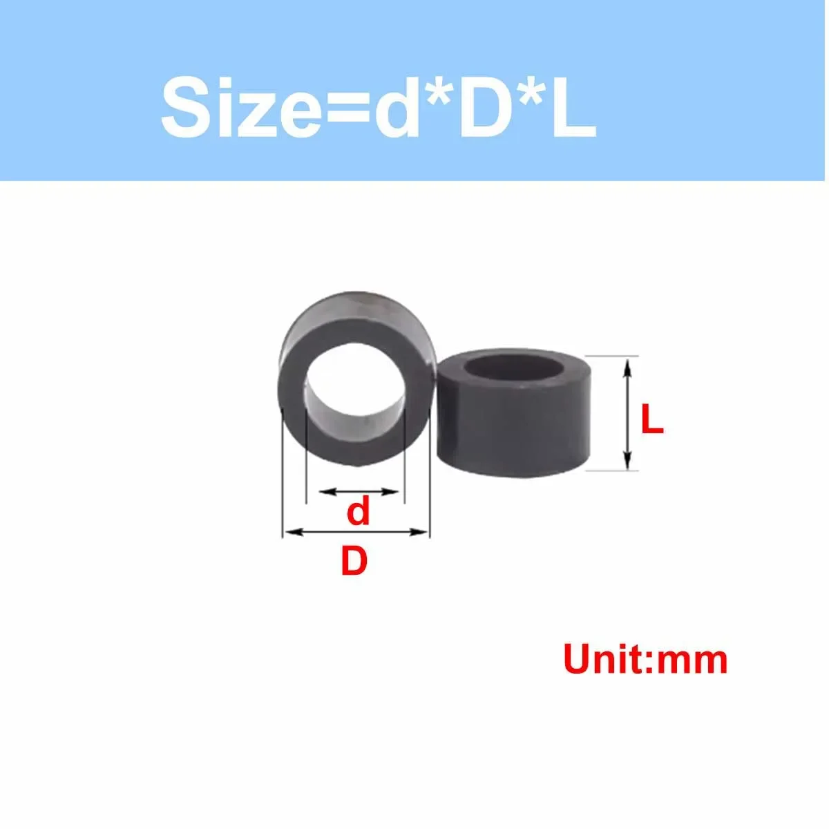 Black Abs Isolation Column Plastic Sleeve/Nylon Support Cylinder Hollow Straight Through
Black Abs Isolation Column Plastic Sleeve/Nylon Support Cylinder Hollow Straight Through