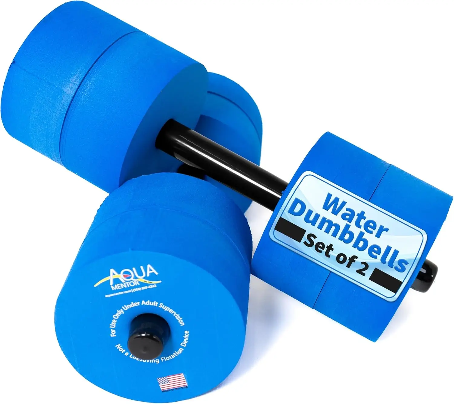 Premium Water Dumbbells Set of 2 for Pool Fitness, Strength Training, and Aerobics - Made in USA
Premium Water Dumbbells Set of 2 for Pool Fitness, Strength Training, and Aerobics - Made in USA