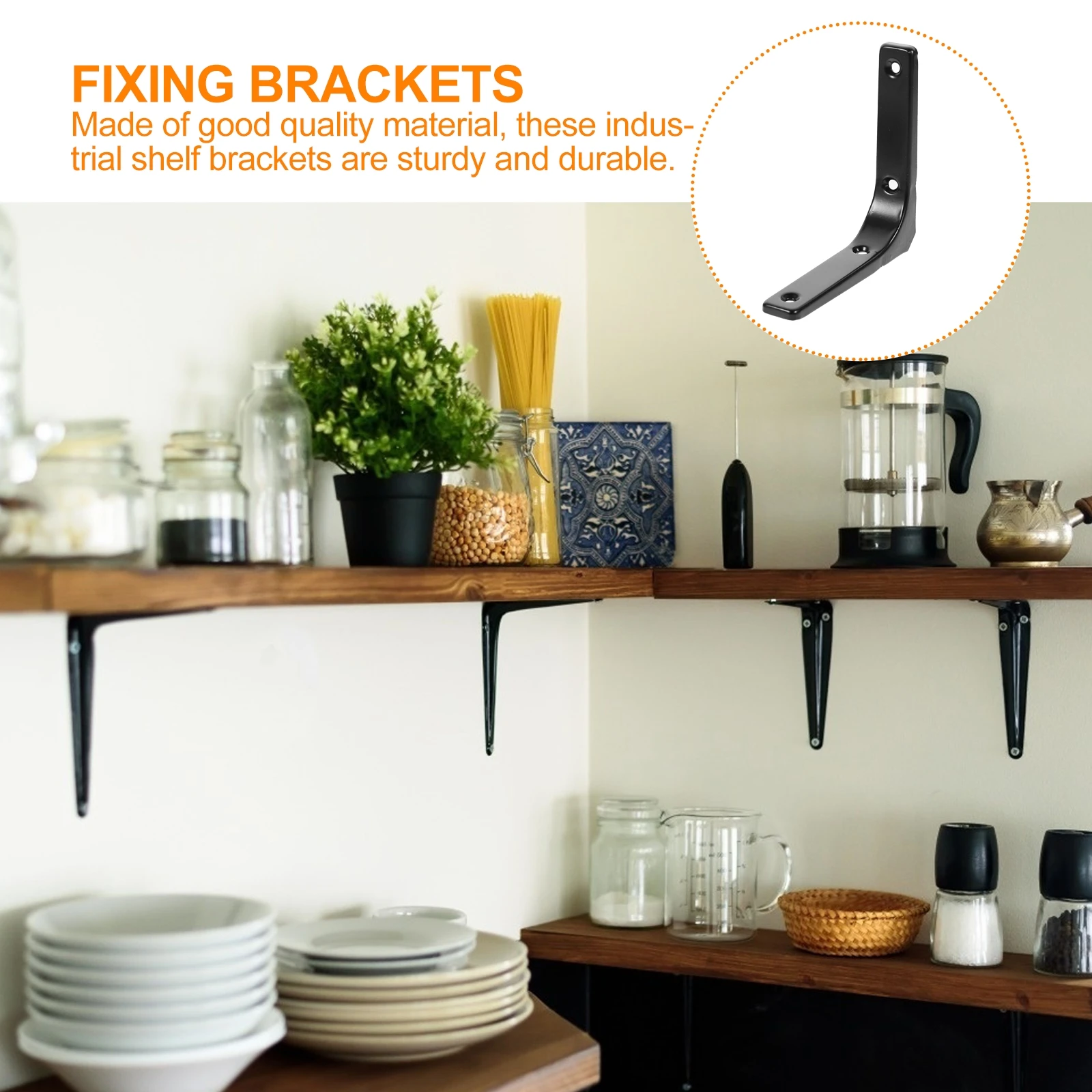 4pcs L-shaped Stainless Steel Brackets Heavy Duty Wall Shelf Support Floating Corner Holder Black White Industrial Fixing Mount
4pcs L-shaped Stainless Steel Brackets Heavy Duty Wall Shelf Support Floating Corner Holder Black White Industrial Fixing Mount