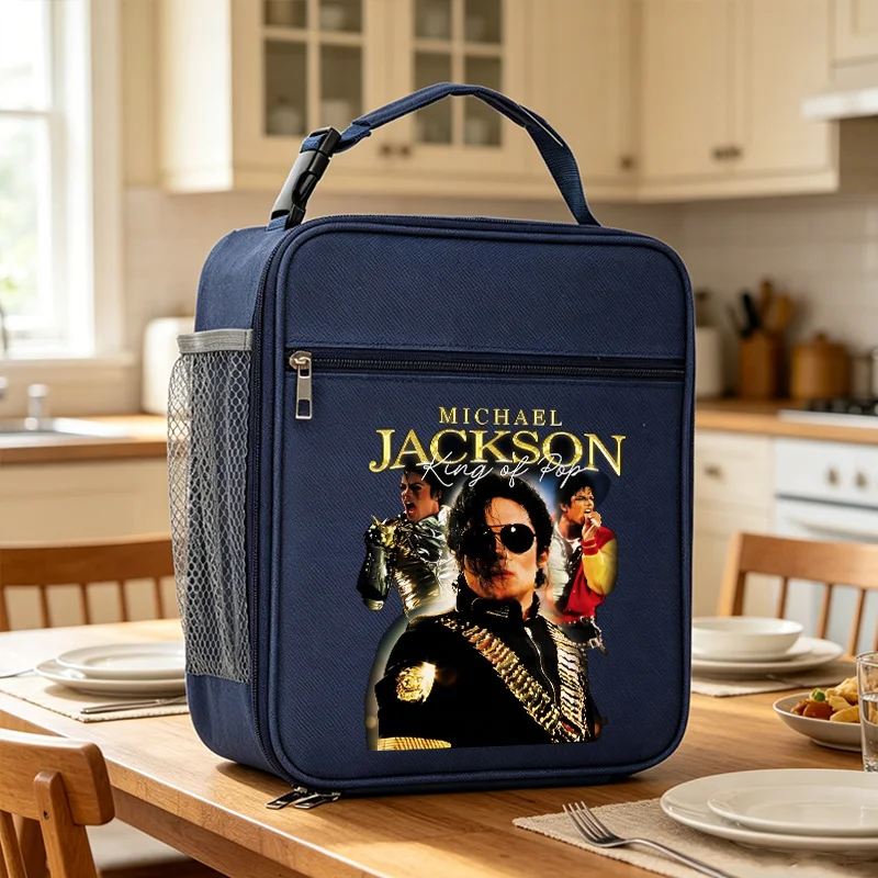 Michael Jackson Lunch Bag Singer MJ Printed Insulated Bags Large Capacity Men Fans Supplies Portable Picnic Food Storage Pouch
Michael Jackson Lunch Bag Singer MJ Printed Insulated Bags Large Capacity Men Fans Supplies Portable Picnic Food Storage Pouch