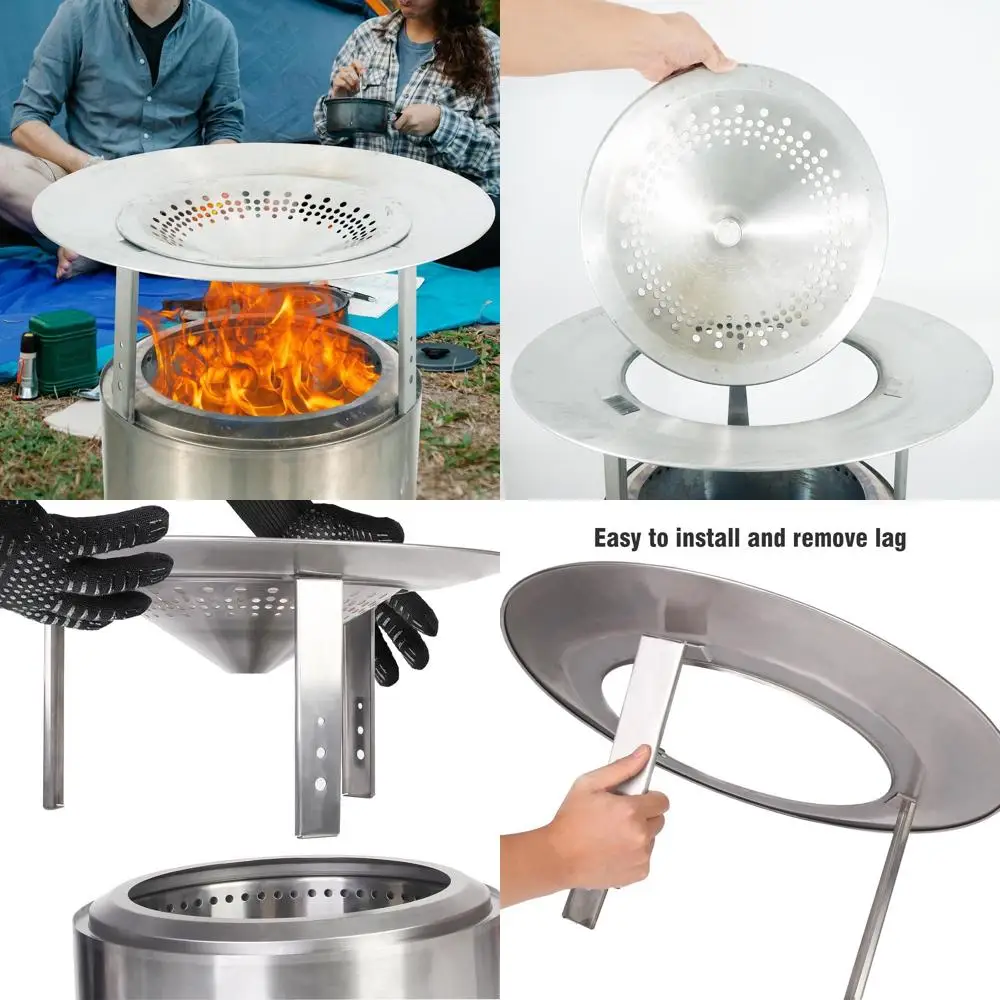Портативный теплозащитный экран для костра Solo Stove, съемные ножки и диск, место для заправки, нержавеющая сталь 304, 25x7, 7 фунтов
Портативный теплозащитный экран для костра Solo Stove, съемные ножки и диск, место для заправки, нержавеющая сталь 304, 25x7, 7 фунтов