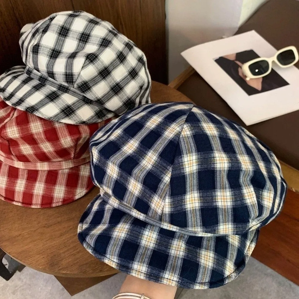 Fashion Soft Plaid Beret Hat Thin Brim Irregular Octagonal Octagonal Hat Casual Vintage Painter Artist Cap Women Girls
Fashion Soft Plaid Beret Hat Thin Brim Irregular Octagonal Octagonal Hat Casual Vintage Painter Artist Cap Women Girls