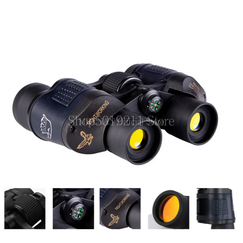 Binoculars 60X60 Long Range Bak4 Prism HD High Power Telescope Optical Glass Lens Hiking Travel Portable for Hunting Sport Scope
Binoculars 60X60 Long Range Bak4 Prism HD High Power Telescope Optical Glass Lens Hiking Travel Portable for Hunting Sport Scope