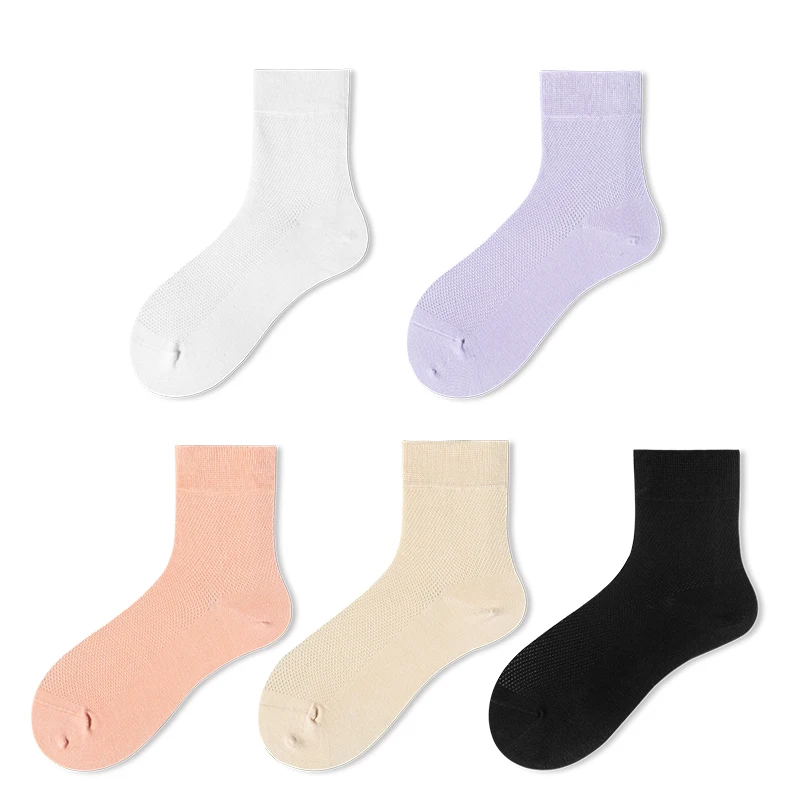 5 пар летних женских носков до середины икры, однотонные мужские носки с полой сеткой, удобные хлопковые носки, простые универсальные шелковые носки
5 пар летних женских носков до середины икры, однотонные мужские носки с полой сеткой, удобные хлопковые носки, простые универсальные шелковые носки