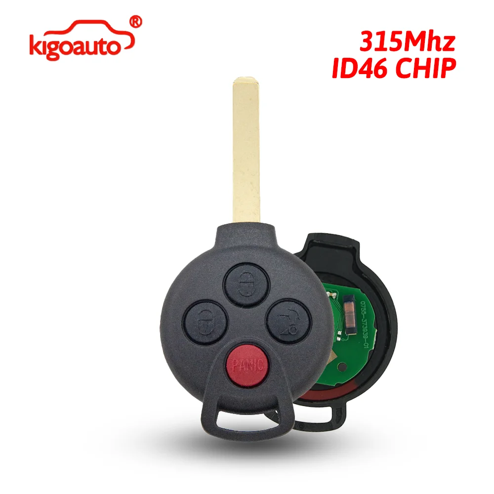 kigoauto FCC KR55WK45144 Remote key 4 button 315Mhz ID46 for Mercedes Smart Fortwo 2005-2014 PN 4518203797
kigoauto FCC KR55WK45144 Remote key 4 button 315Mhz ID46 for Mercedes Smart Fortwo 2005-2014 PN 4518203797