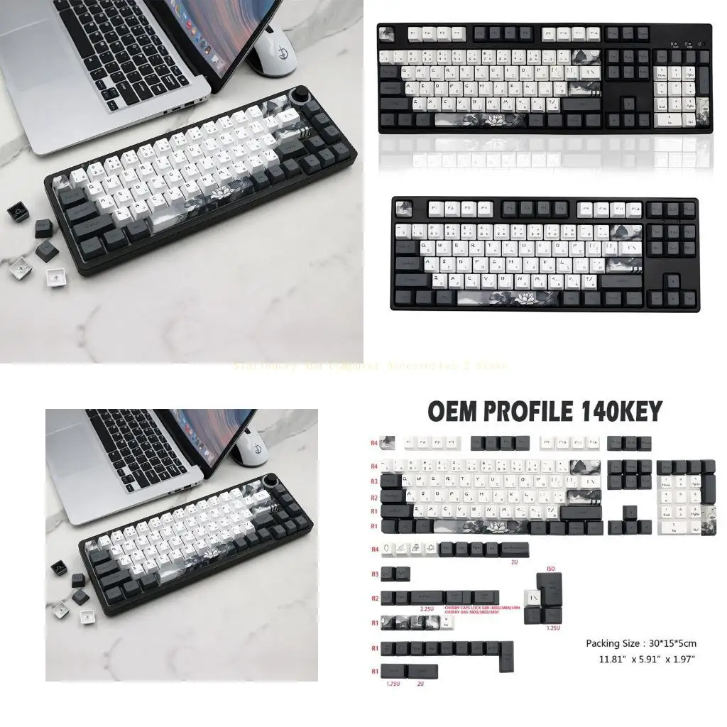 Stylish Lotus Keycap OEM Height 140-Key Keycaps For MX Switches GK61 RK61 68 980 108 for Key Dye Subb Japanese
Stylish Lotus Keycap OEM Height 140-Key Keycaps For MX Switches GK61 RK61 68 980 108 for Key Dye Subb Japanese