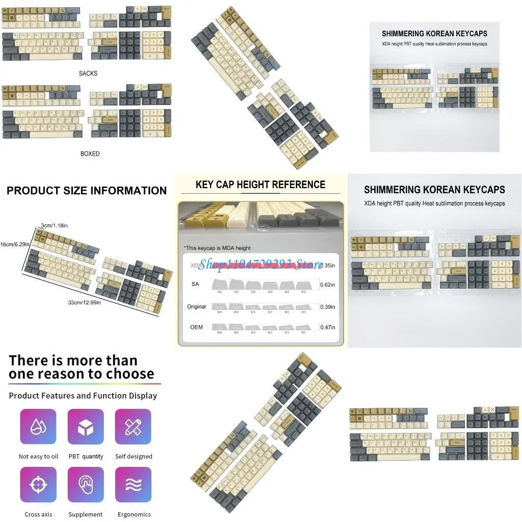 Y2GD PBT Korean Language XDA Height Keycaps for 75 98 104 108 Keyboard XDA Height Keycap Set with Sublimation Printing
Y2GD PBT Korean Language XDA Height Keycaps for 75 98 104 108 Keyboard XDA Height Keycap Set with Sublimation Printing