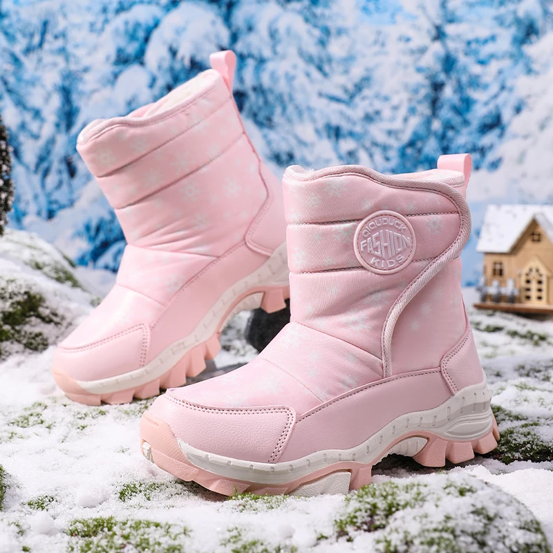 New Girls Winter Cotton Boots 2025 Fashion Design Plush Warm Non Slip Kids Cotton Shoes Wear Resistant Outdoor Boots Boys Shoes
New Girls Winter Cotton Boots 2025 Fashion Design Plush Warm Non Slip Kids Cotton Shoes Wear Resistant Outdoor Boots Boys Shoes